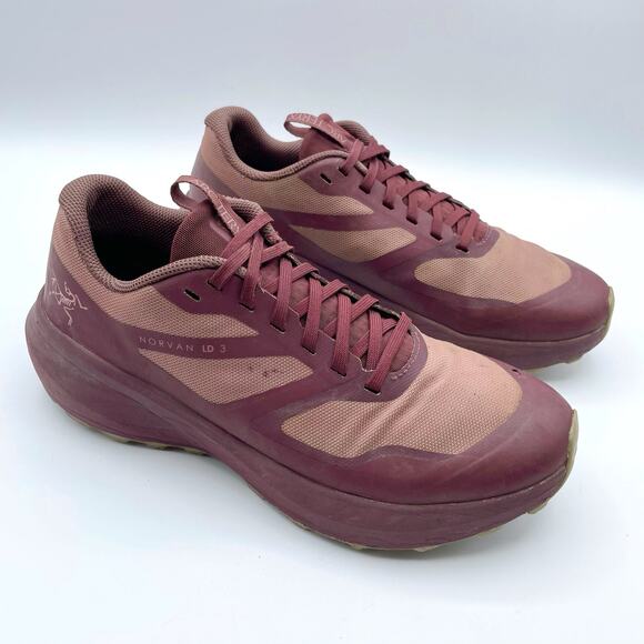 Arc’teryx Norvan LD 3 Shoe Dark Rose Dust Light Fallow Pink Purple Hiking 8.5 - Picture 5 of 16